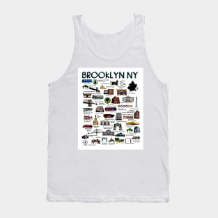 Brooklyn NY Map Tank Top